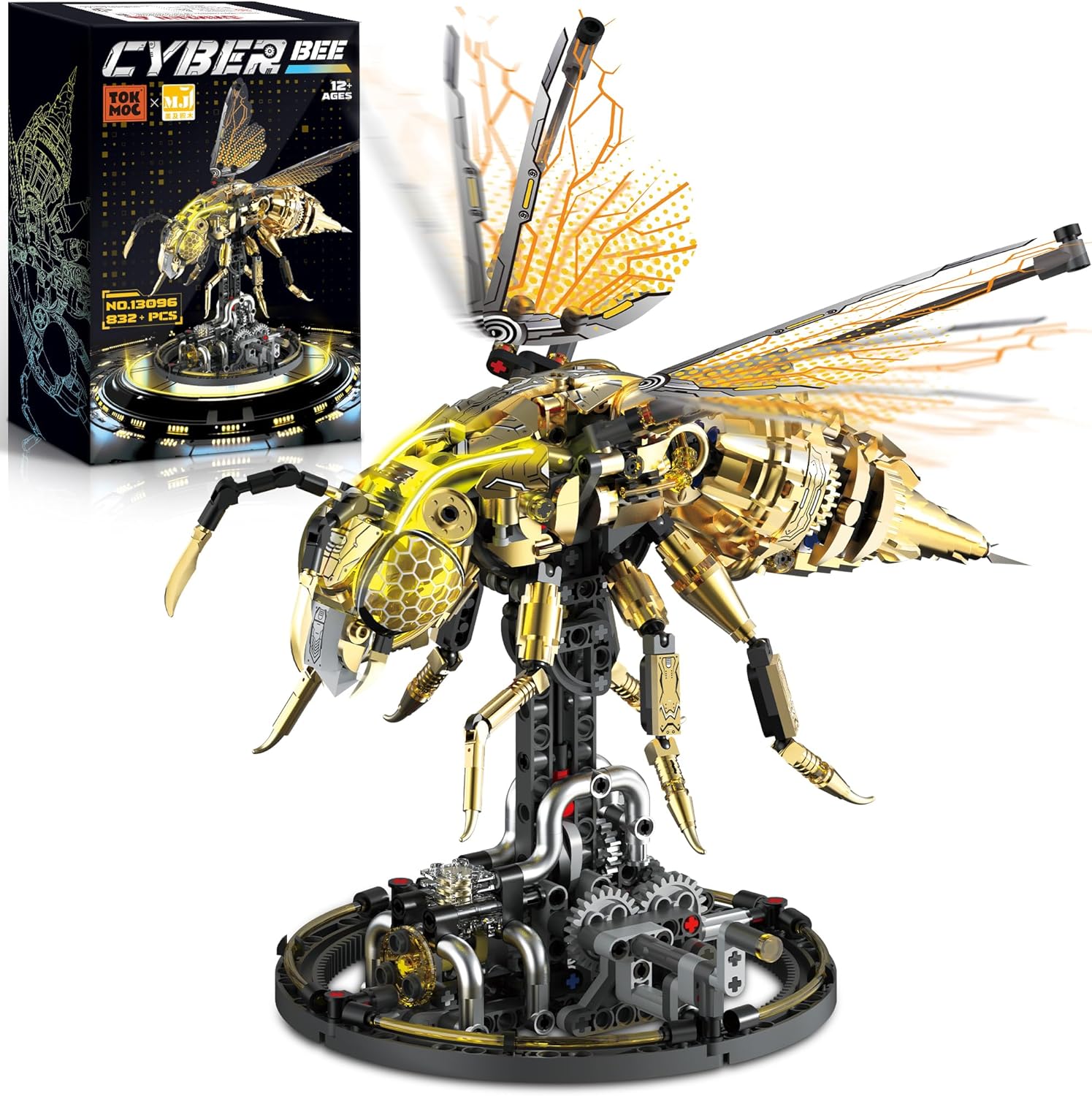 TOKMOC Mechanical Bee: Futuristic Mechanical Building Kit for Sci-Fi Lovers