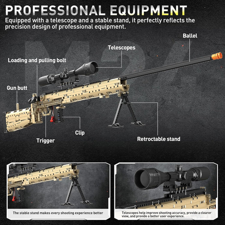 Why TokMoc M24 Sniper Rifle Building Blocks Are a Must-Have for Military Collectors and Builders
