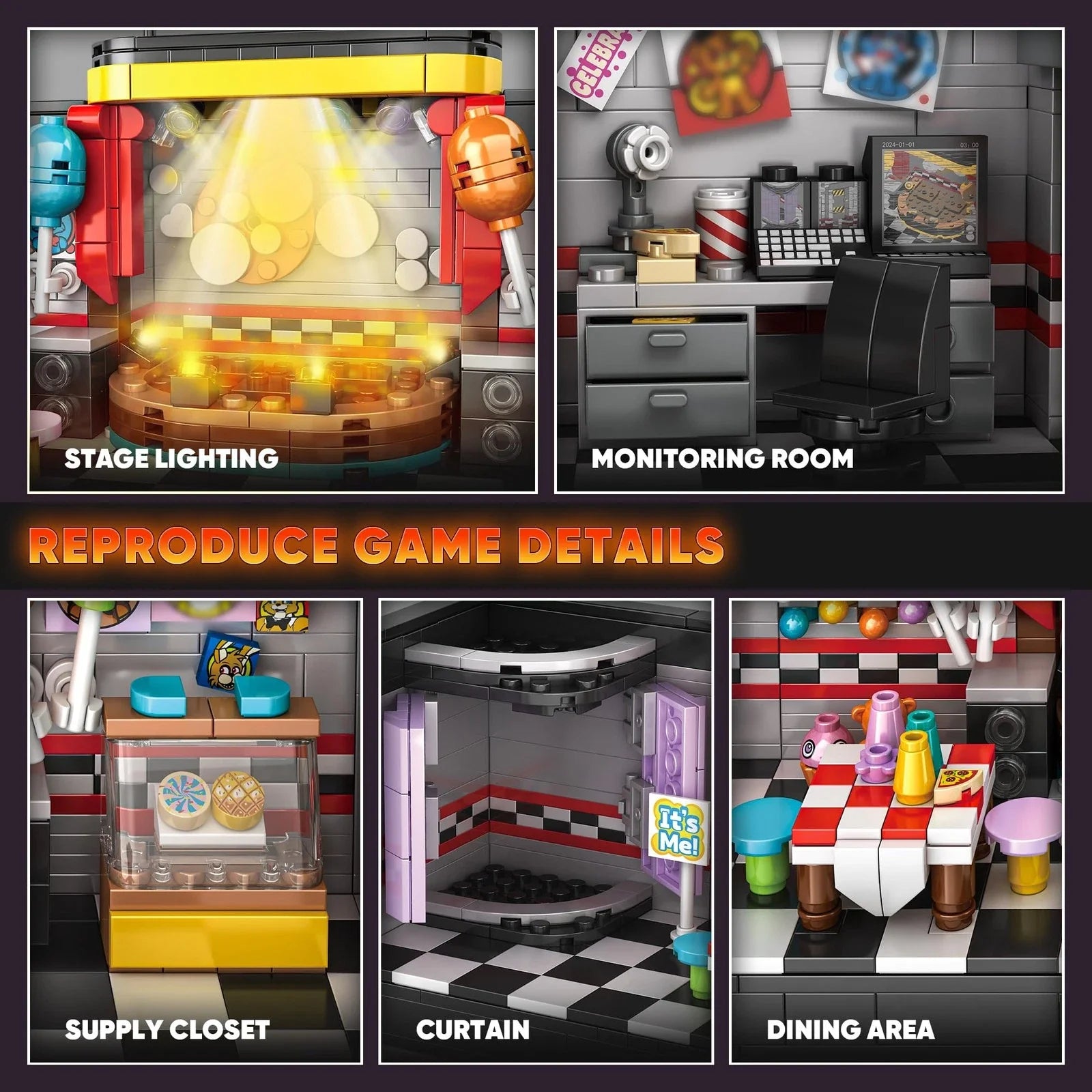 Five Nights Security Room Building Block