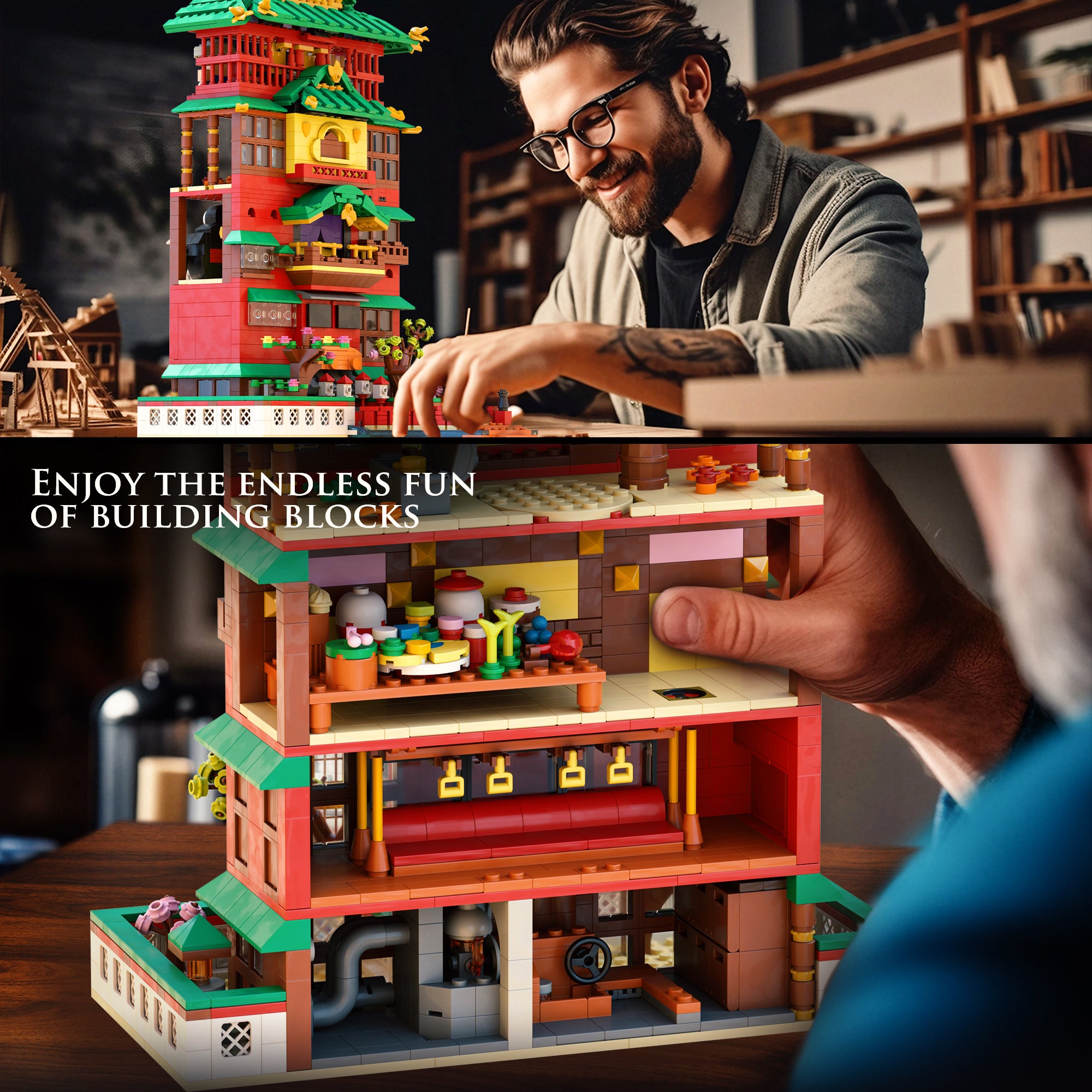 Oilhouse style architecture Building Set