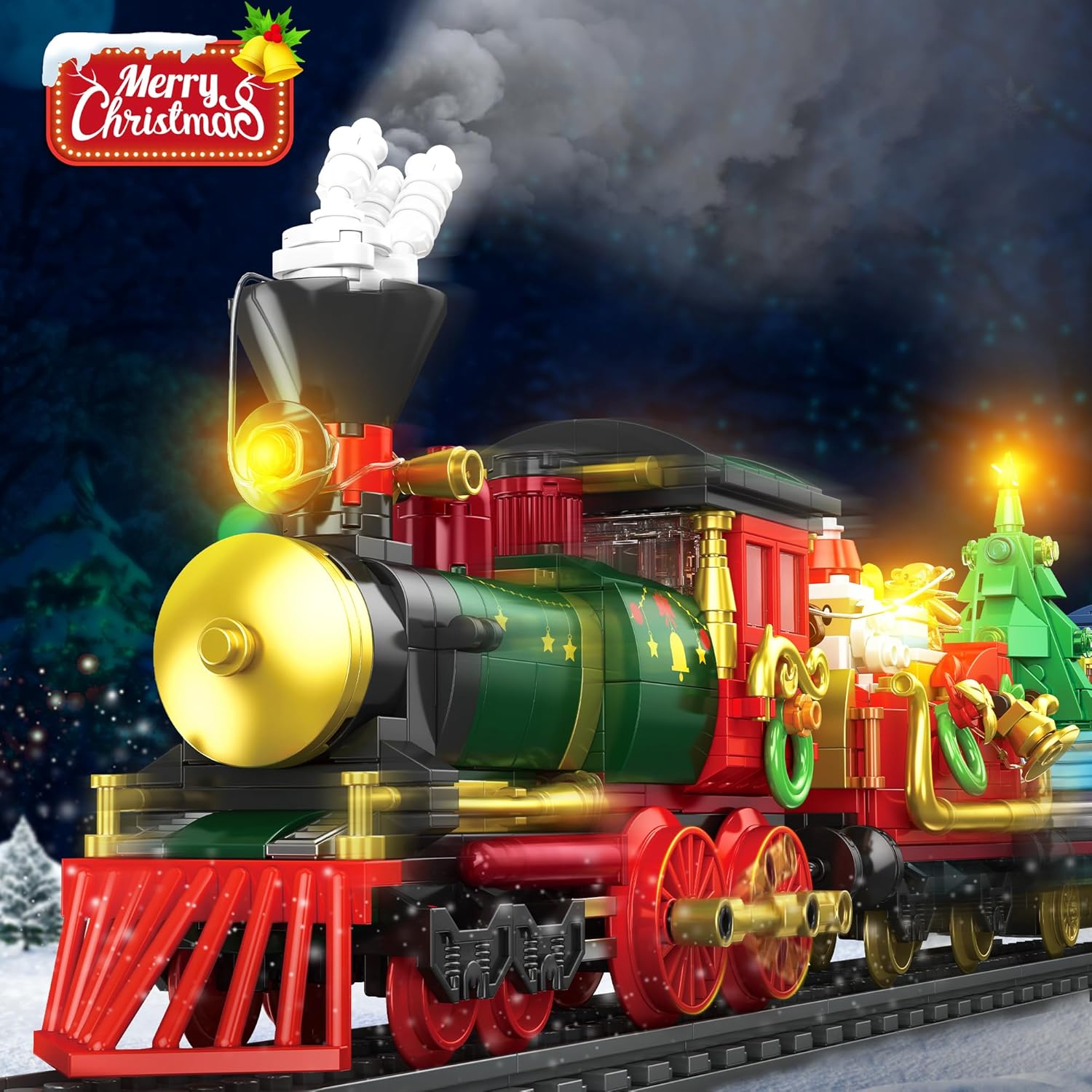 Christmas Train Building Blocks