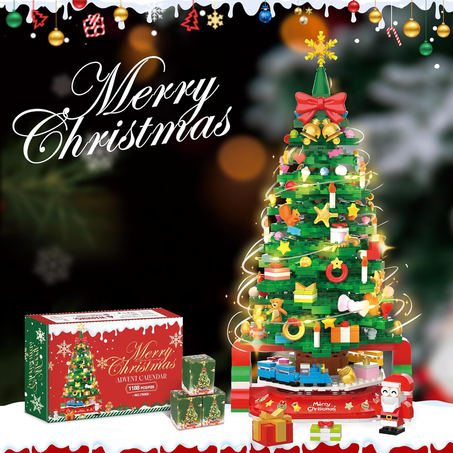 Advent Calendar Christmas Tree Building Sets