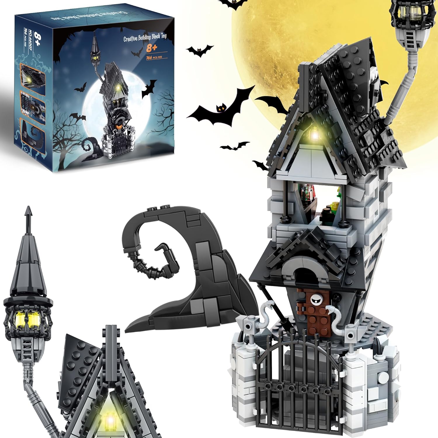 Usoway Haunted Village House Building Blocks Set (766pcs)