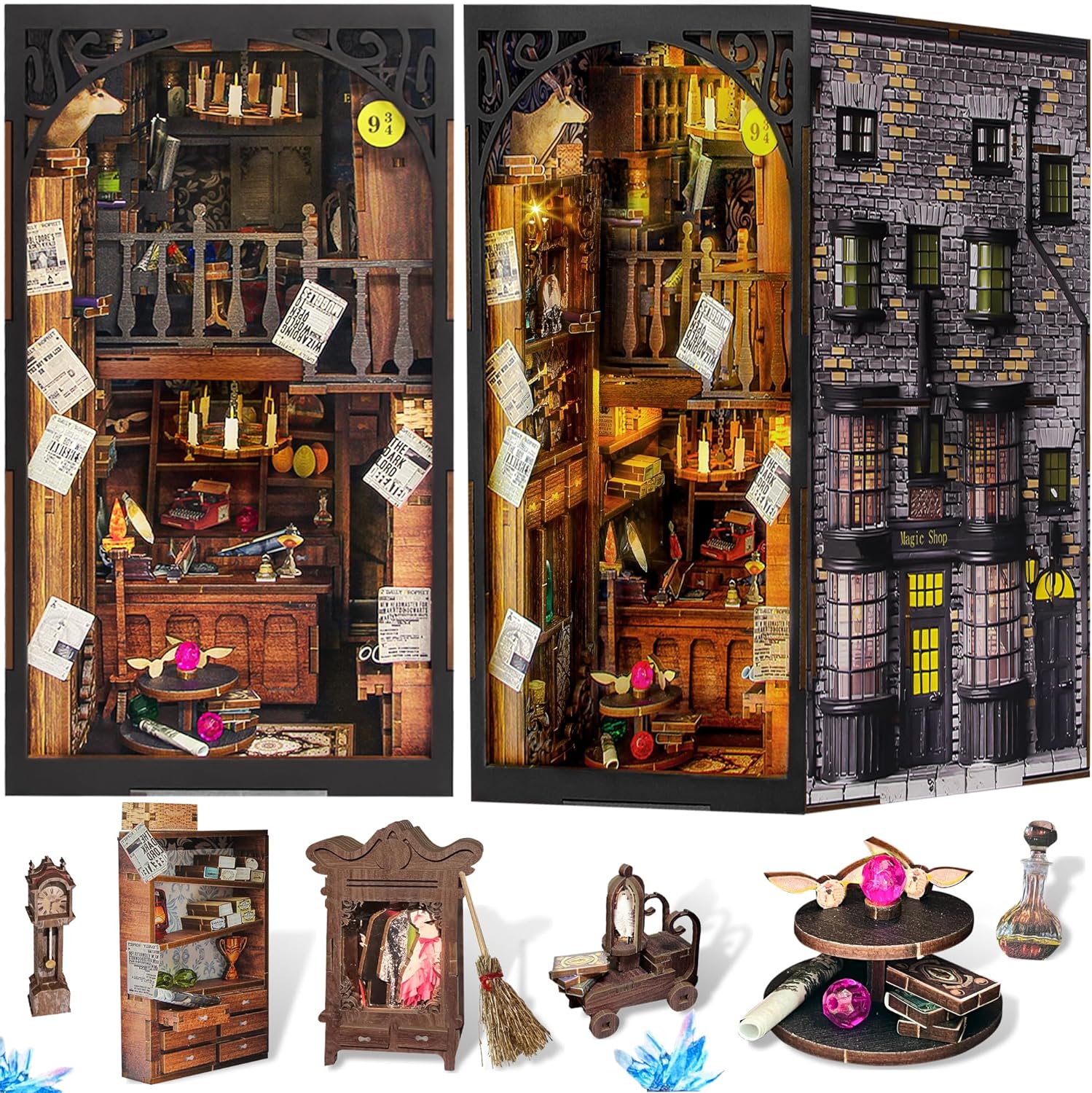 3D Wooden Miniature Booknook