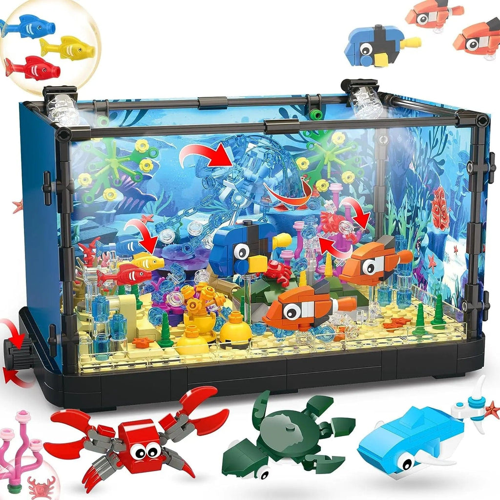build live fish box Fish Tank Building Block